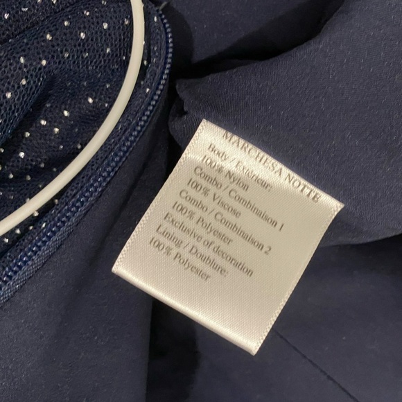 New Marchesa Strapless Appliqué Sequins Maxi Dress Gown Formal Prom Wedding - Picture 9 of 15